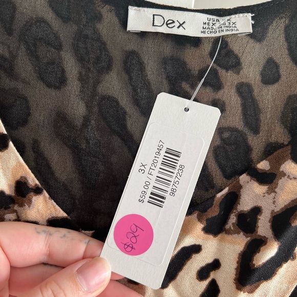 Dex Leopard Print Shirt - 3X - Picture 4 of 7